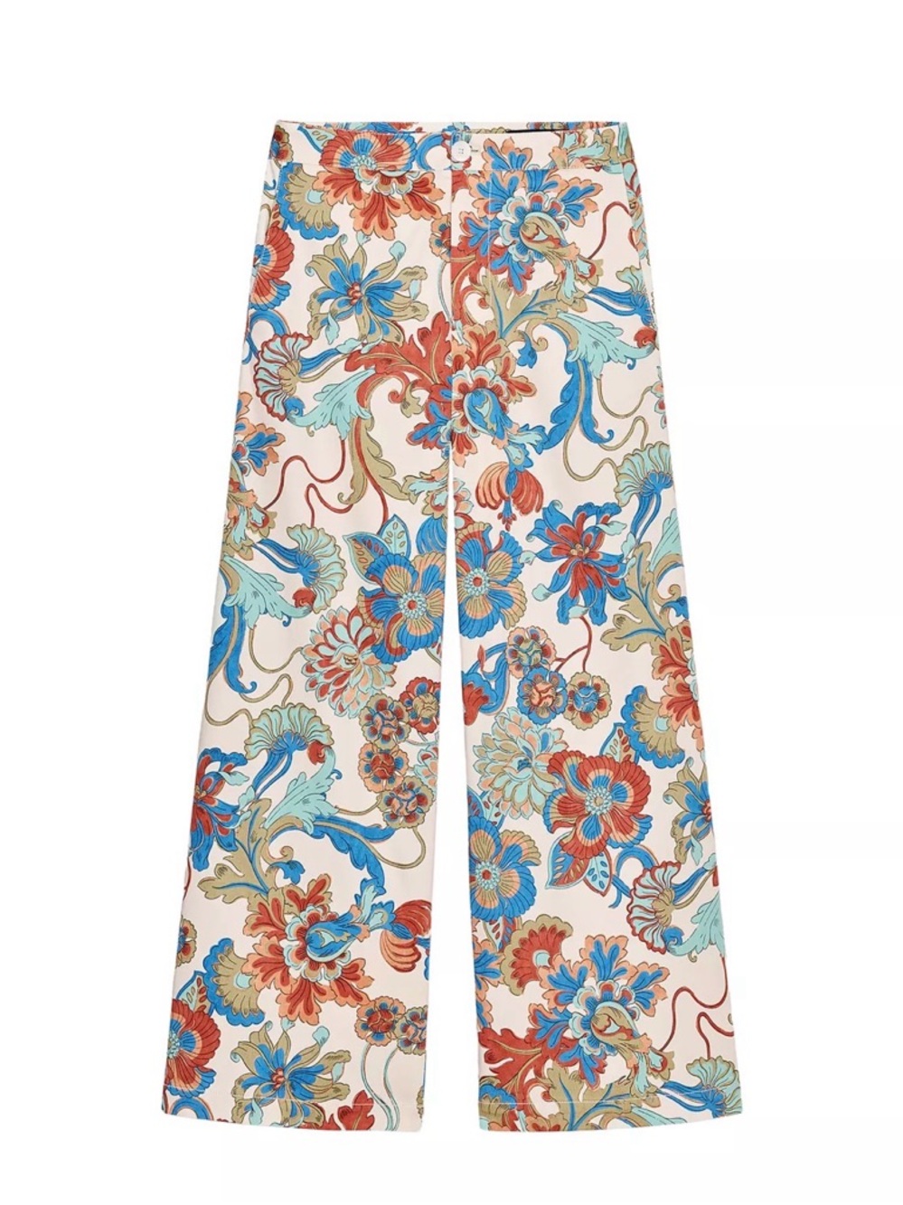 Zw collection floral mini flare pants